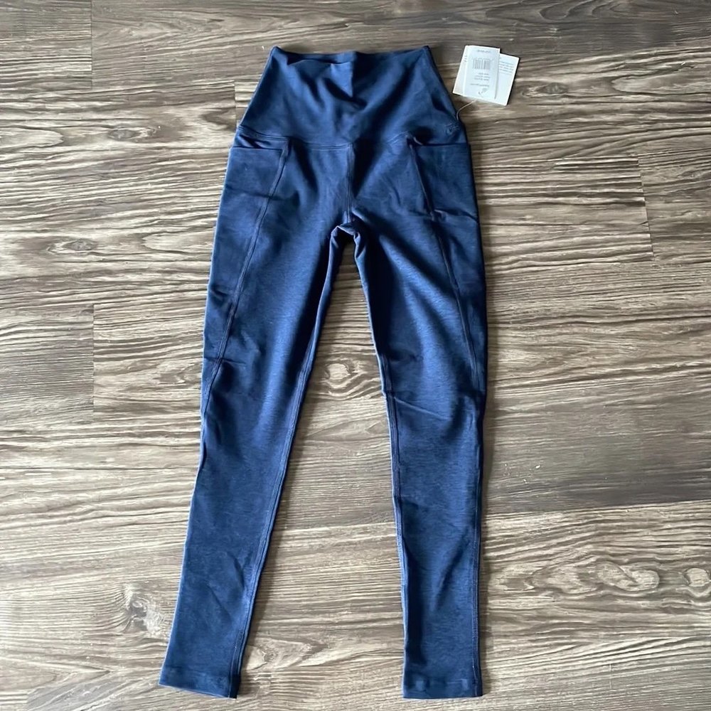 NWT Beyond Yoga Out Of Pocket High Waisted Midi Legging - Navy